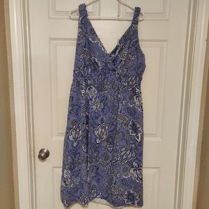 Woman Within Blue Bandana dress